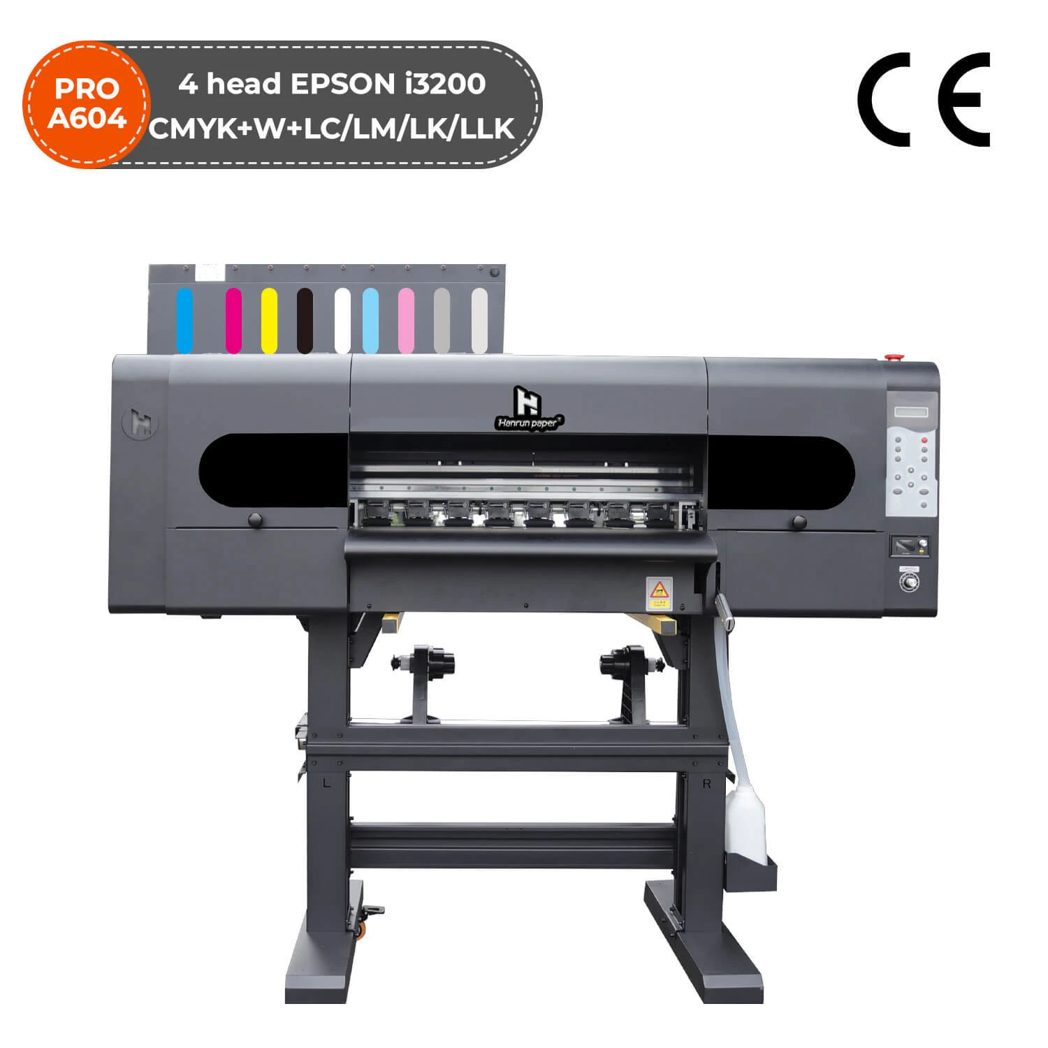 طابعة PRO A-604 DTF (24 بوصة، 4 رؤوس، 9 ألوان)