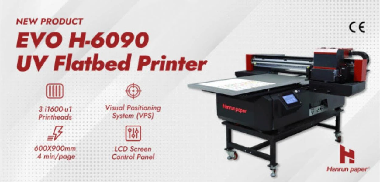 منتج جديد | طابعة مسطحة بالأشعة فوق البنفسجية EVO H-6090