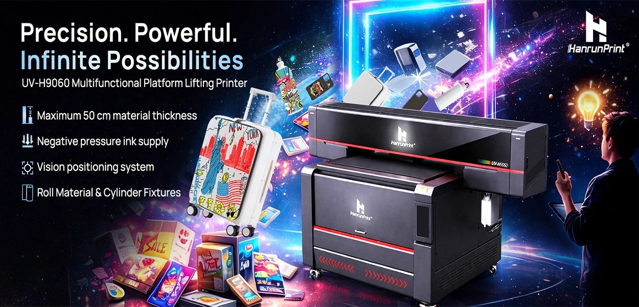 UV-H9060 &nbsp;طابعة رفع ذات منصة متعددة الوظائف: إعادة تعريف الإنتاجية "الشاملة" للتصنيع الحديث